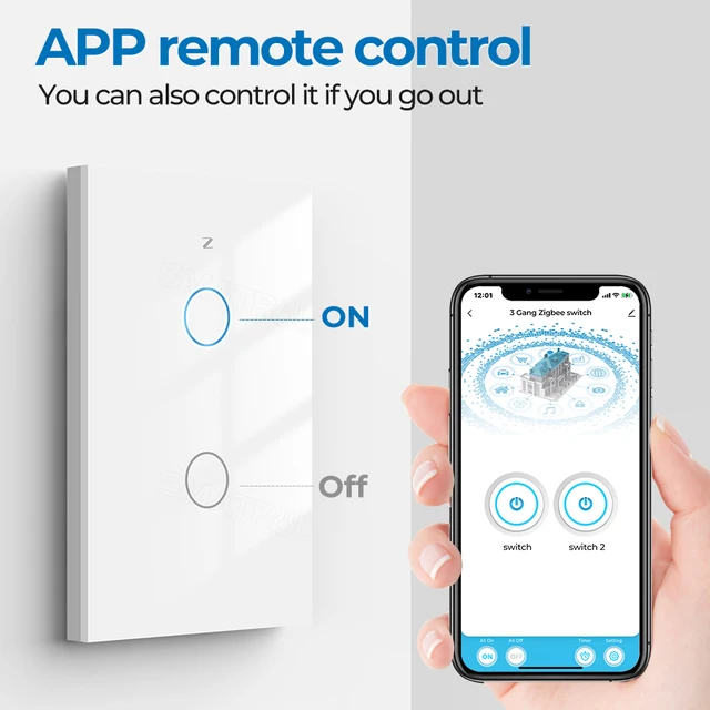 Smart Touch Switch &ndash; ABS &ndash; Tuya/ZigBee