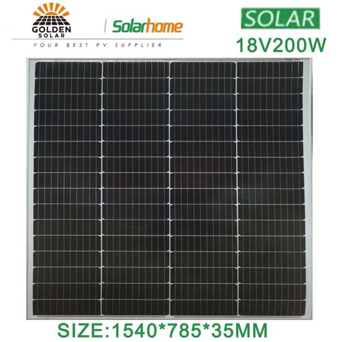 GOLDEN SOLAR 200 Watts Solar Panel All Weather 200W (German Technology)