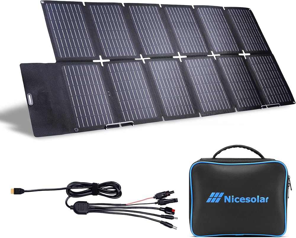 80W 6-Folding Mobile Phone Solar Charging Panel &ndash; Portable Charger